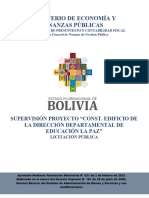 Superv. CONST. EDIFICIO DIRECCIÓN DEPTAL DE EDUCACIÓN LA PAZ 