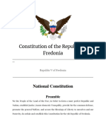 Constitution of The Republic of Fredonia