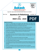 Ans Solutions NEET2020 (Code-G1)