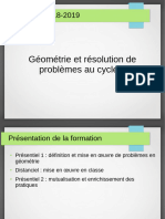 Geometrie Et Resolution de Problemes Au c2 Diaporama