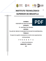 El Papel de La Gestión Empresarial en El Éxito de Las Organizaciones Contemporáneas