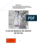 Plan de Manejo de Desvio