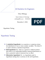 Hypothesis Testing