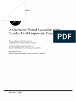 A Qualitative Piloted Evaluation of The Tupolev Tu-144 Supersonic Transport