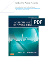 Acute Care Handbook For Physical Therapists. ISBN 9781455728961, 978-1455728961