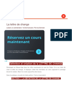 La Lettre de Change Fiches-Cours