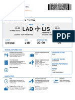 Boardingpass Irma