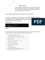 Exercices Regression Lineaire