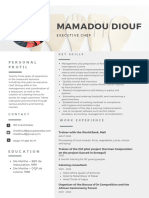 MAMADOU DIOUF Resume Anglais