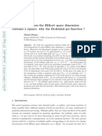 Michel Planat - Pauli Graphs When The Hilbert Space Dimension Contains A Square: Why The Dedekind Psi Function ?