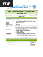 Protocolo Fiebre y Neutropenia en Pediatria