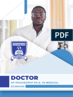 Doctor of Philosophy Ph.d. in Medical Sciences