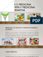 Tema 5 Medicina Alópata y Medicina Alternativa