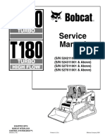 Bobcat T180 Service Manual Loader 6902502 7-09