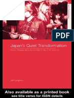 Jeff Kingston (2004) Japan's Quiet Transformation - Social Change and Civil Society in The 21st Century