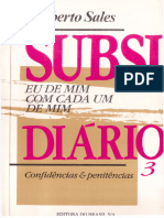 Herberto Sales - Subsidiário 3 - Eu de Mim Com Cada Um de Mim - Confidências e Penitências - São Paulo - Editora Do Brasil (1992)