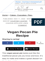 Vegan Pecan Pie Recipe - Courtney's Homestead