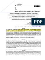 ZAMBON SANTOS. O Funcionamento Dos Grêmios Estudantis e A Gestão Democrática Das Escolas