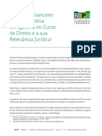 O Direito Financeiro Como Disciplina Obrigatoria No Curso de Direito e A Sua Relevancia Juridica1