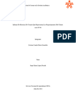 Informe de Historias de Usuario Que Representan Los Requerimientos Del Cliente.