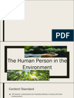 The Human Person in The Environment PDF