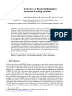 A Systematic Review of Route Optimization For Ambulance Routing Problem