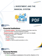 Meeting 9 - Saving, Investment and The Financial System