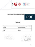 Course Work File Automotive Air Conditioning