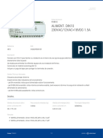 f04810 Aliment Din10 230vac 12vac 18vdc 1 5a