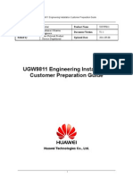 UGW9811 Engineering Installation Customer Preparation Guide-20110908-C-1.1