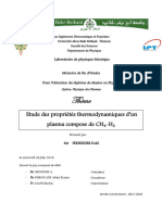 Etude Des Proprietes Thermodynamiques