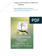 Occupational Therapy in The Promotion of Health and Wellness. ISBN 0803611935, 978-0803611931