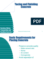 CE 308 Lec 8 Placing and Finishing Concrete