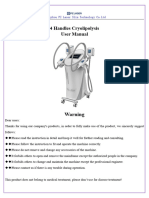 4 Handles Cryolipolysis User Manual