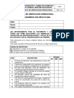 Lista de Verificación Operacional Grua Pluma