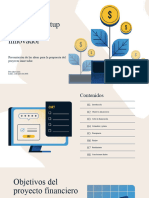 Presentación Proyecto Startup Financiero Ilustrado Azul y Amarillo