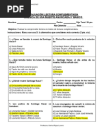 Evaluación Crónica de Una Muerte Anunciada 8°