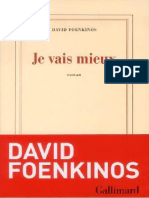 Je Vais Mieux (Foenkinos David)