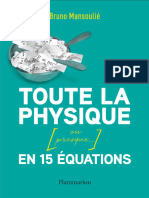 Toute La Physique (Ou Presque - .) en 15 Equations - Bruno Mansoulie