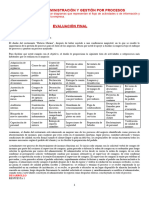 Evaluación Final MAPA DE PROCESOS