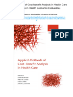 Applied Methods of Cost-Benefit Analysis in Health Care (Handbooks in Health Economic Evaluation) - ISBN 0199237123, 978-0199237128