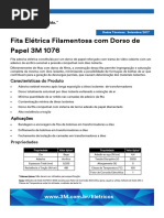 Fita Elétrica Filamentosa Com Dorso de Papel 3M 1076: Características Do Produto