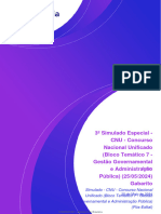 3º Simulado Especial - CNU - Concurso Nacional Unificado (Bloco Temático 7 - Gestão Governamental e Administração Pública) (25/05/2024) Gabarito