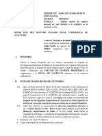 Solicito Control de Registro Mensual en Sede Distinta A La Señalada en La Sentencia - BARRIENTOS