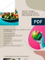 Menu para Adolecentes Prediabeticos