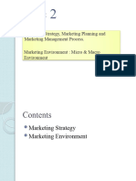 Topic 2 - Marketing Strategy and Marketing Environment