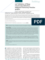 Development and Validation of Deep Learning-Based Automatic Detection Algorithm For Malignant Pulmonary Nodules On Chest Radiographs