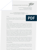 Ordenanza Municipal121 Contra El Racismo y Todo Tipo de Discriminación