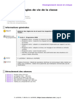Les Règles de Vie de La Classe