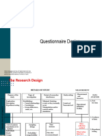 Questionnaire Design Unit 8